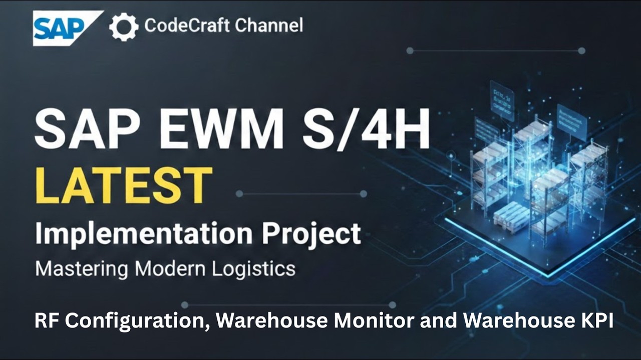 SAP EWM S/4HANA Implementation | RF Configuration, Warehouse Monitor & KPI | CodeCraft (part 11)