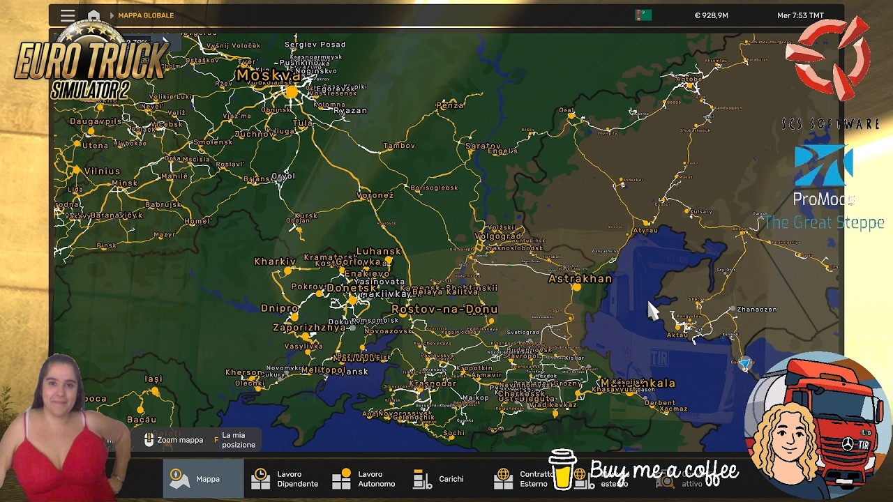 Euro Truck Simulator 2 (1.58) The Great Steppe Add-On Pack v1.6.0 Combo Maps Without ProMods [1.58]