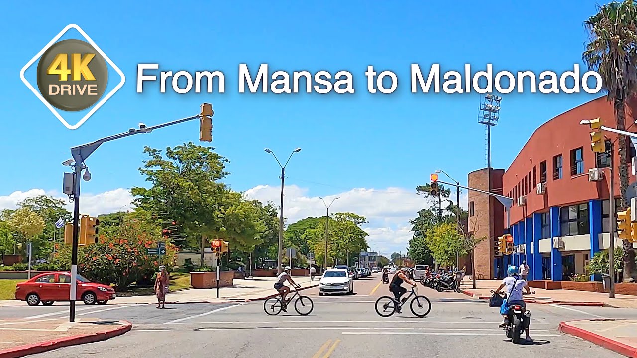 4K DRIVE Punta del Este URUGUAY 4k video MANSA to MALDONADO