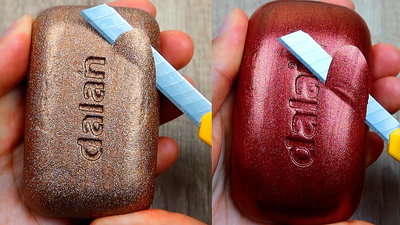 Relaxing Soap Carving ASMR-Satisfying Soap Cutting. Amazing soap cutting-71