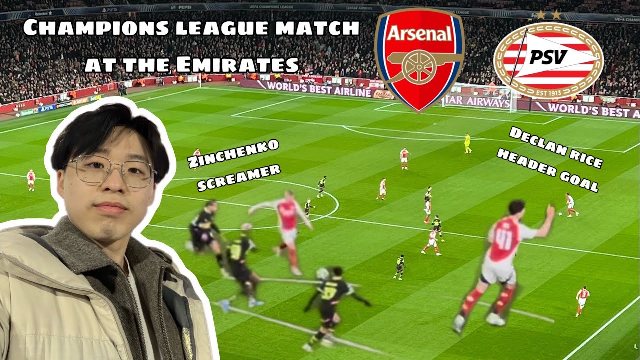 My First CHAMPIONS LEAGUE MATCH (Arsenal Match Vlog)
