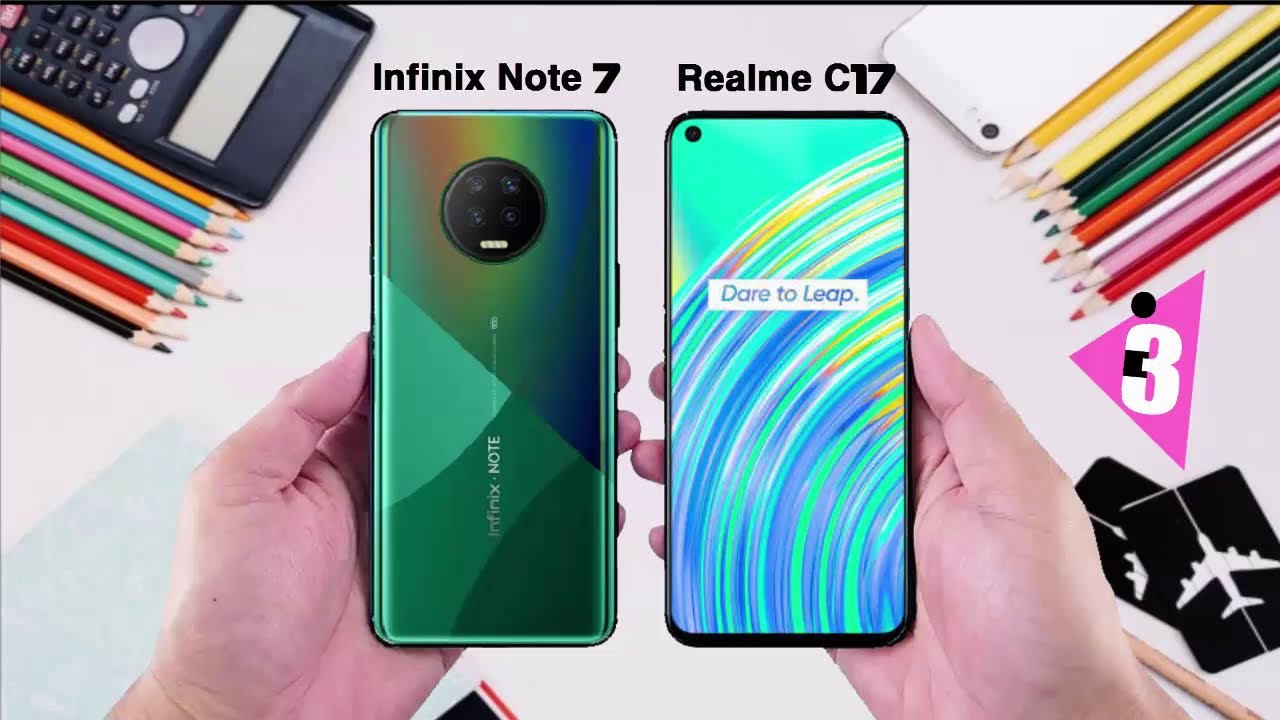 مقارنه بين انفينكس نوت 7 وريلمي سي 17 | infinix note 7 vs realme c 17
