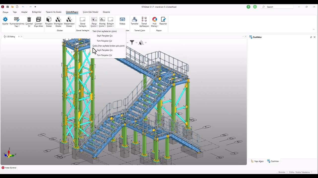 STASTEEL V3 Parça Montaj Çizimleri