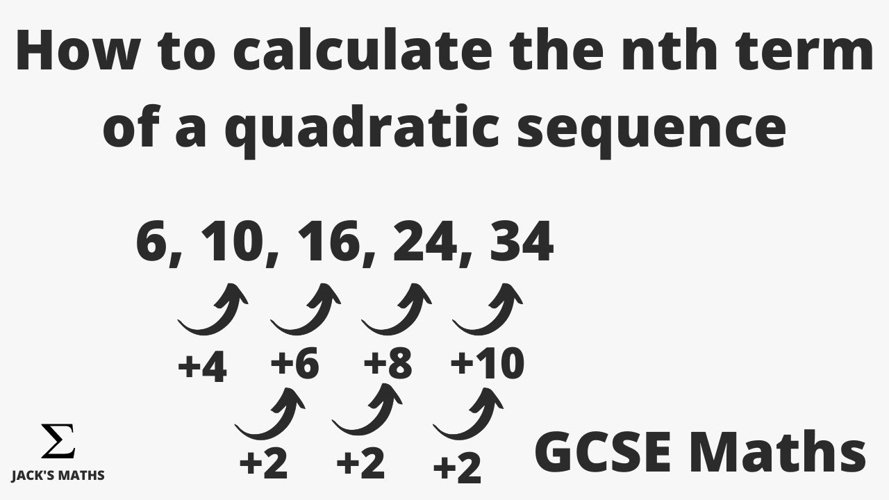 Нахождение n-го члена квадратной последовательности | Математика для GCSE