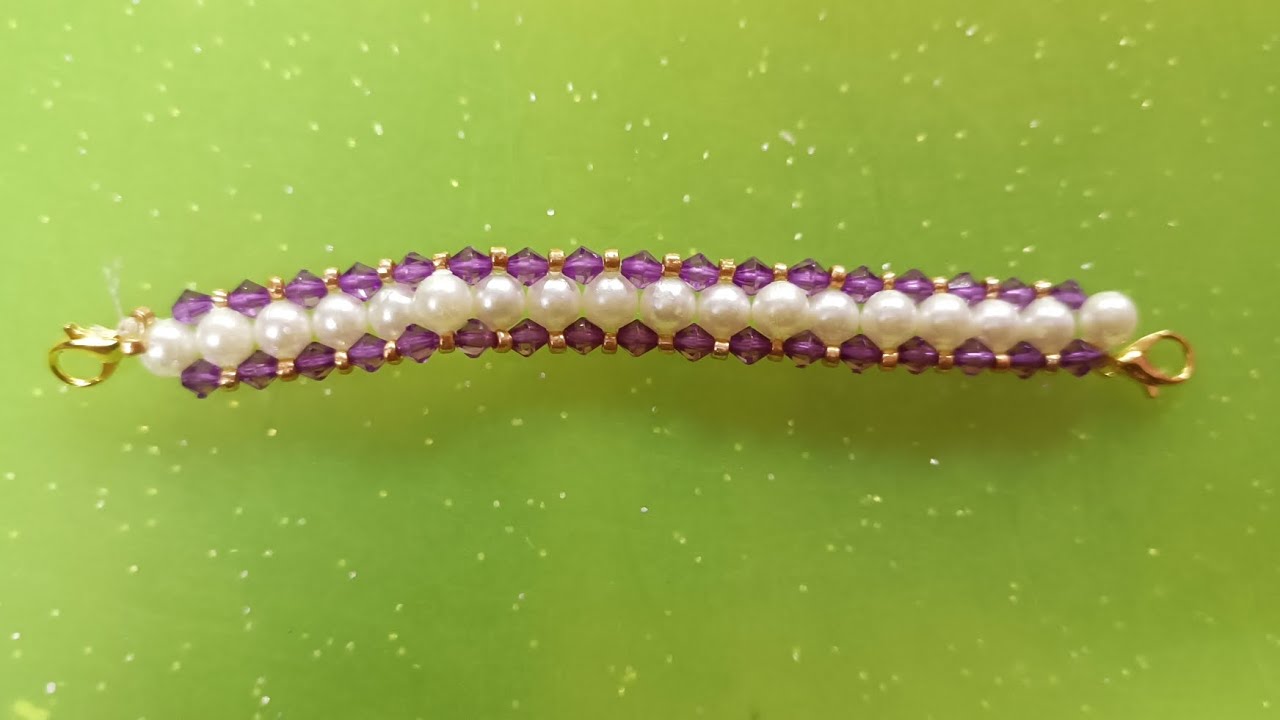 Bracelet making @dailybeading ll beaded bracelet ll jewellery making ll beaded jewellery 