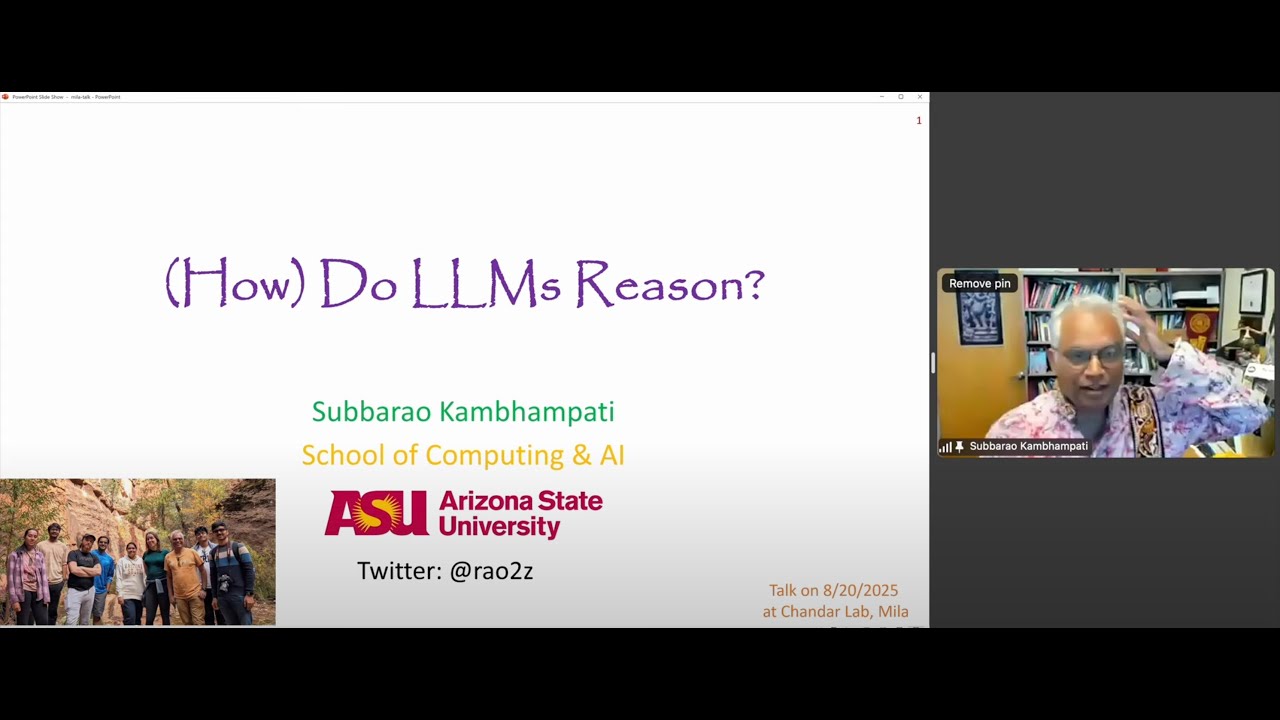(How) Do LLMs Reason? (Talk given at MILA/ChandarLab)
