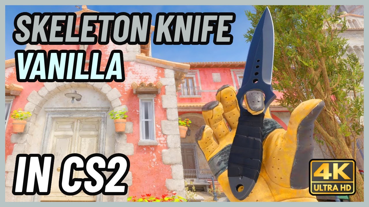 ★ CS2 Skeleton Knife Vanilla | CS2 Knife In-Game Showcase [4K]