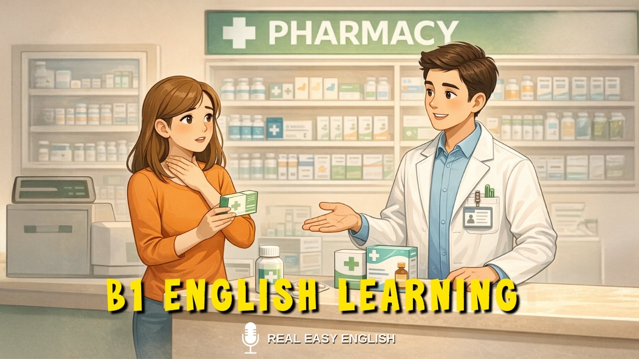 Pharmacy English Vocab You Actually Need (Real Life) | Real Easy English Podcast