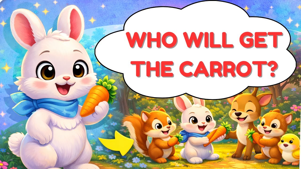 The Little Rabbit Who Learned to Share | Moral Story for Kids | Animated