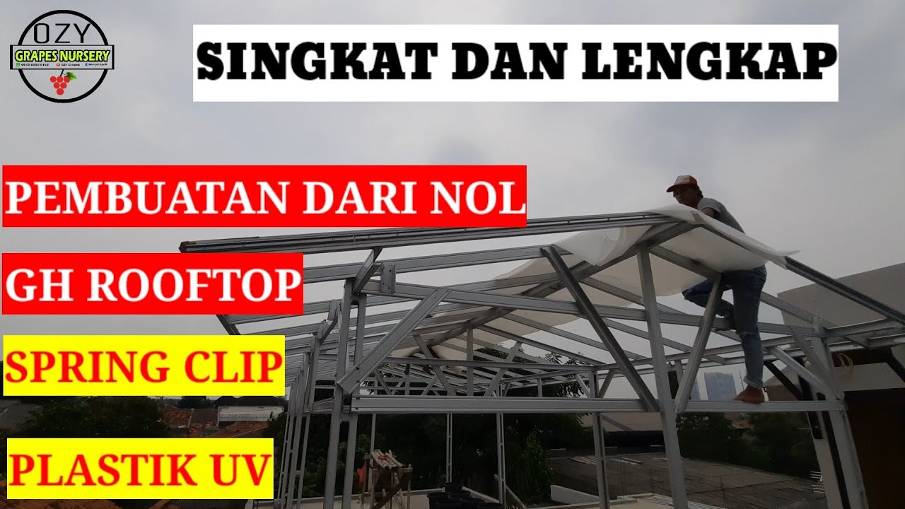 PROSES MEMBUAT GREEN HOUSE DI ATAP RUMAH DARI NOL SAMPAI JADI .