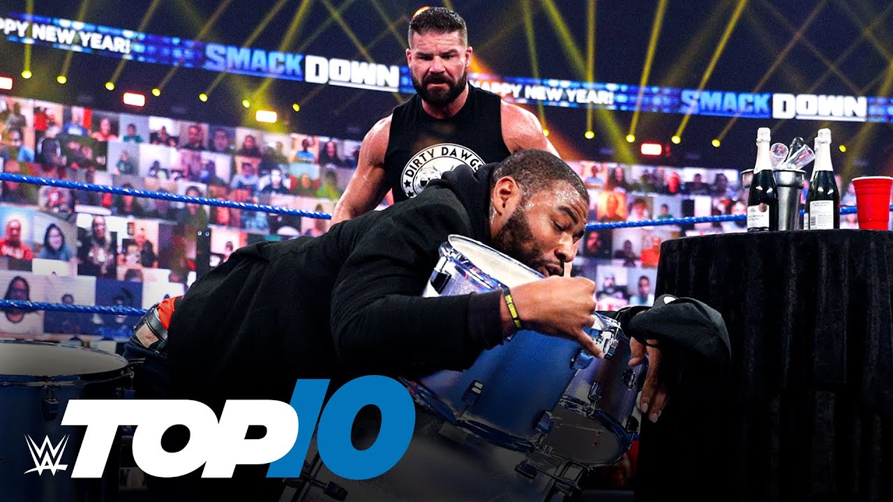 10 лучших моментов пятничного SmackDown: WWE Top 10, 1 января 2021 г.