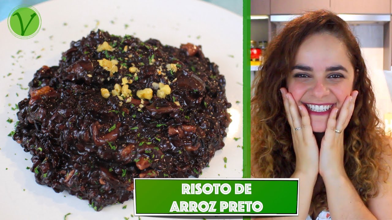 ALMOÇO ESPECIAL: RISOTO DE ARROZ PRETO COM COGUMELOS! #715 | Receitas da Mussinha