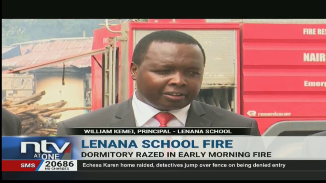 Fire razes down dormitory at Lenana High School