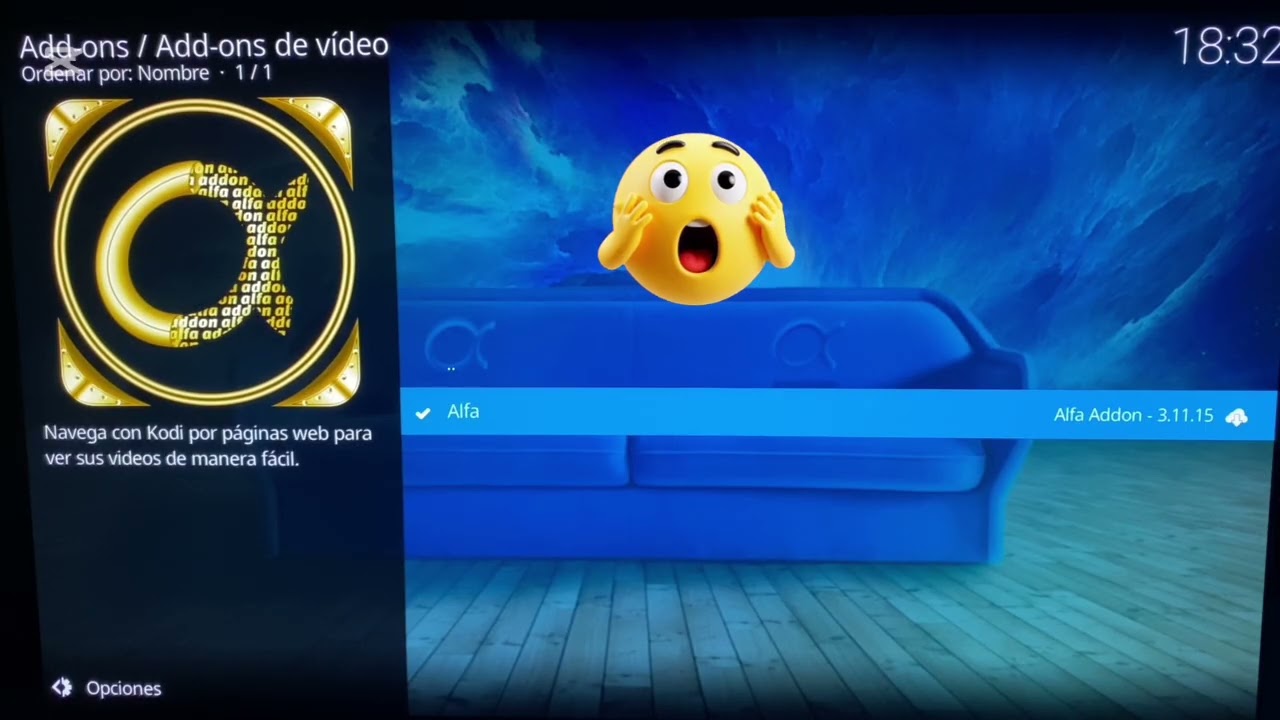 Instalar Addon Alfa en Kodi.