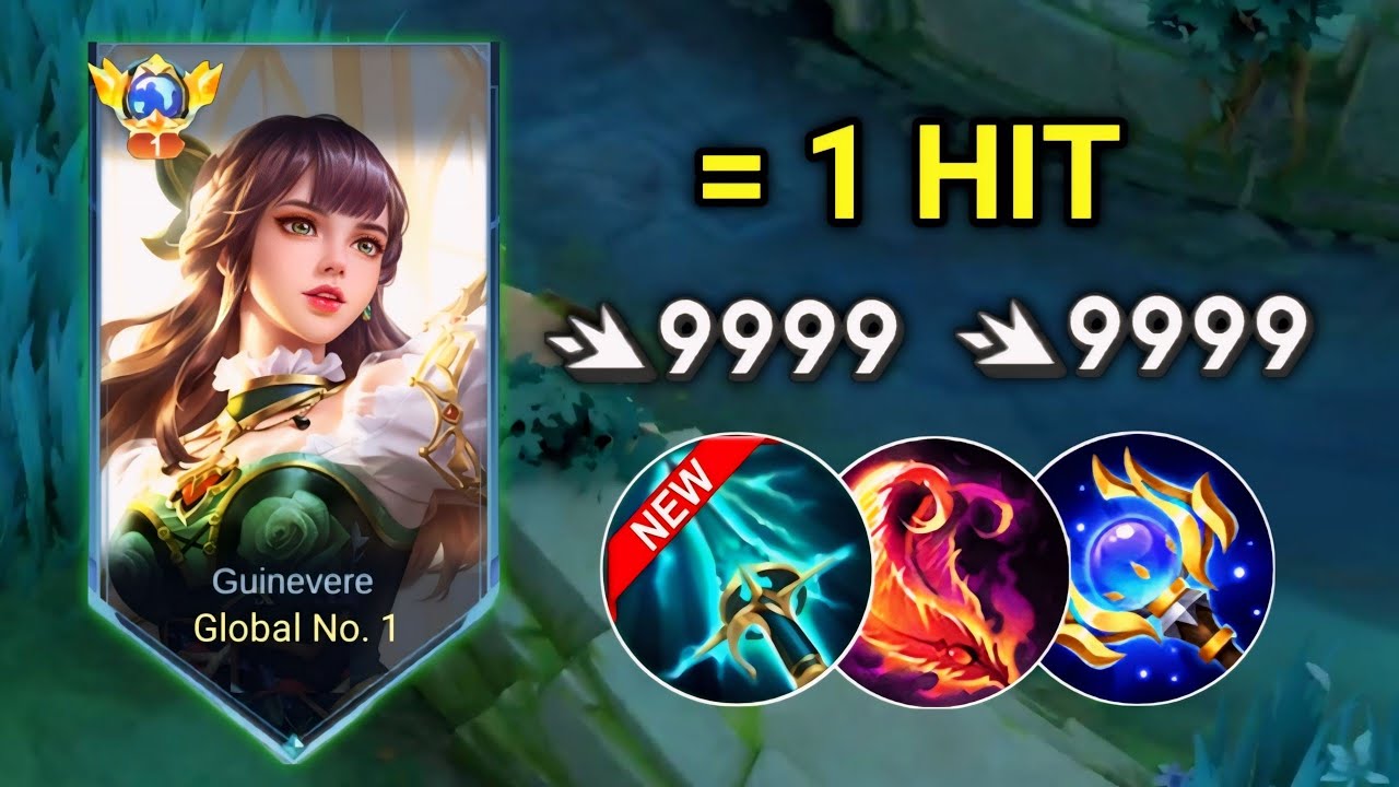 GUINEVERE NEW ONE HIT BUILD AFTER UPDATE!! 9999 damage?! ( Guinevere best build 2024 )