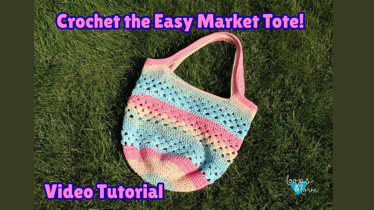 How to Crochet: Easy Crochet Market Bag