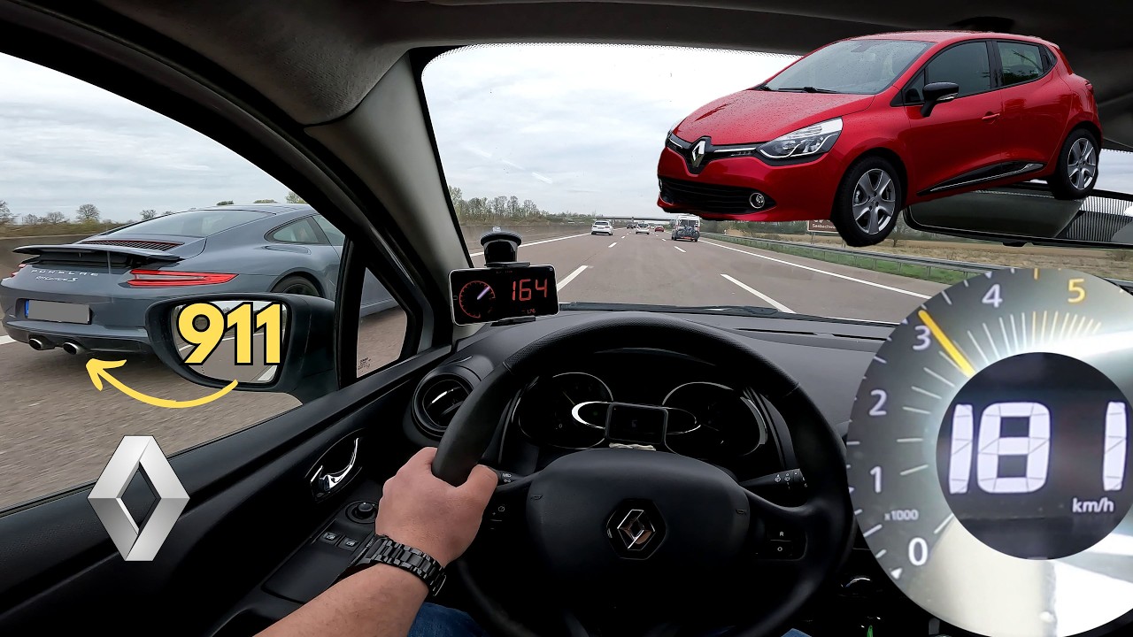 2013 RENAULT CLIO 4 1.5 DCI 75 - TOP SPEED DRIVE AUTOBAHN
