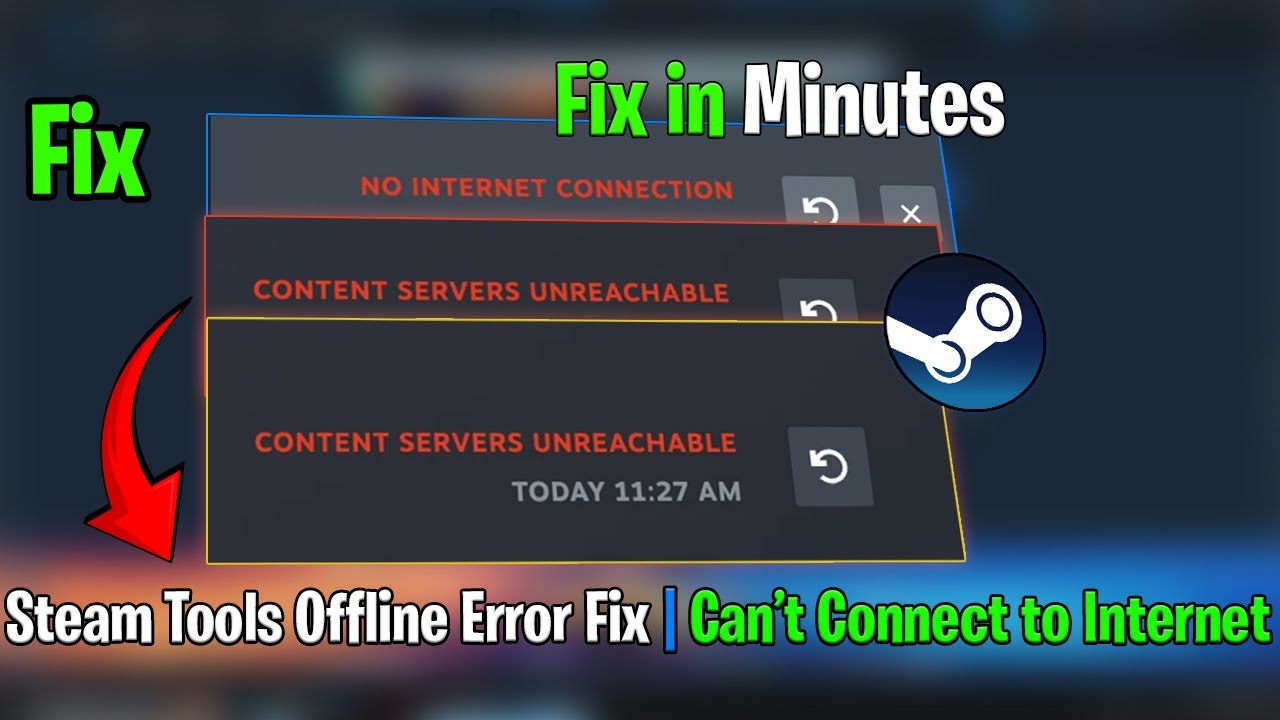 Как исправить проблему с отсутствием подключения к интернету в Steam Tools на ПК (рабочее решение) ✅