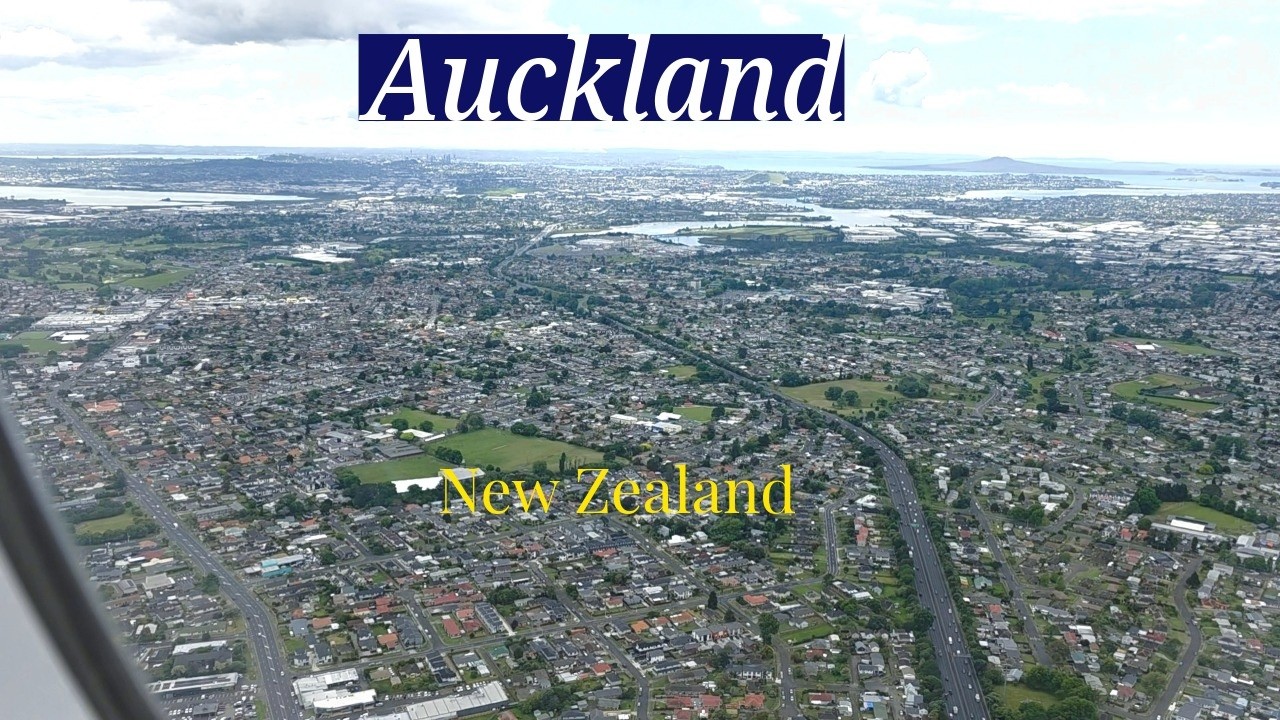 FULL AUCKLAND VIEW FROM CATHAY PACIFIC LANDING