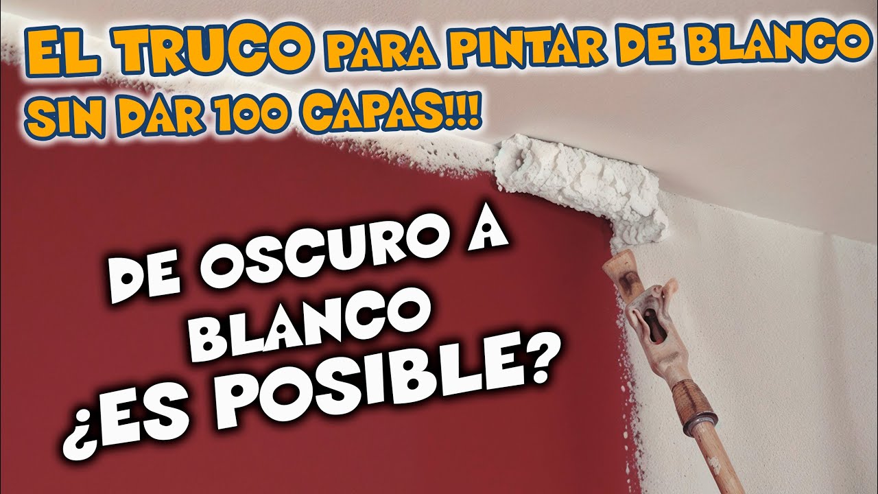 Cómo PINTAR PAREDES OSCURAS EN BLANCO  y que QUEDE PERFECTO!!