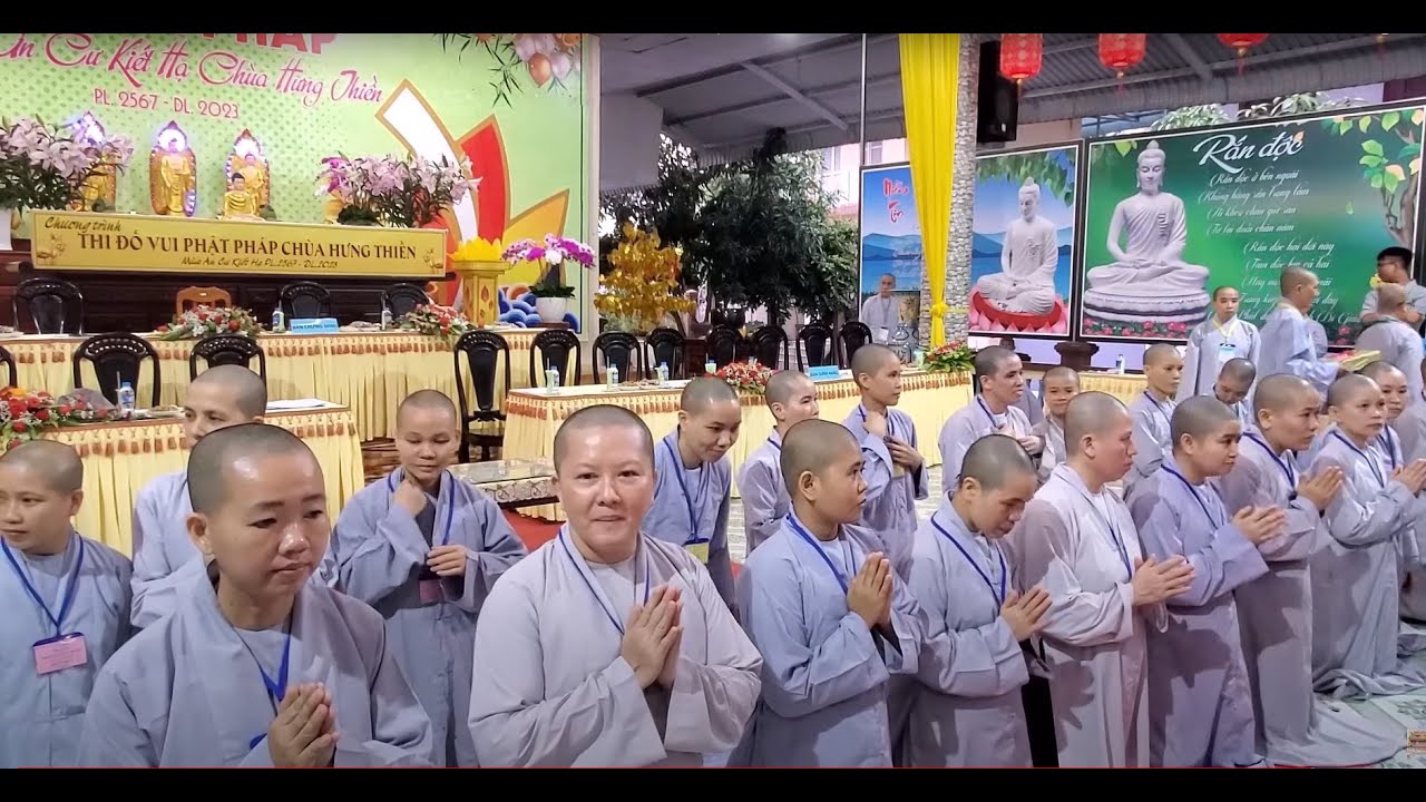 HỘI THI PHÁP LẠC MÙA AN CƯ 2 - ( CHÚNG TỲ KHEO NI - THỨC XOA MA NA ) | Phật Sự CHÙA HƯNG THIỀN