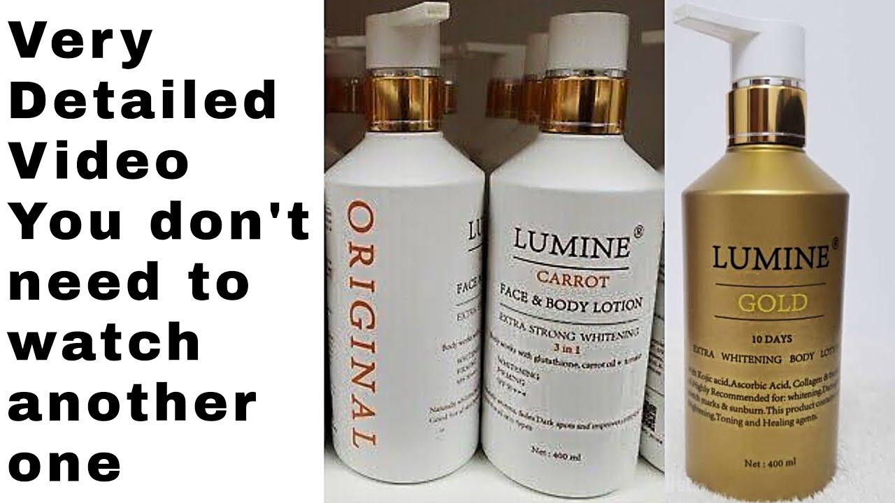 Lumine carrot face and body lotion review [with results]