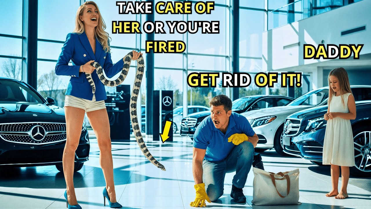 Billionaire CEO threw a snake at the single father janitor and laughed: “Handle it or you're fired!