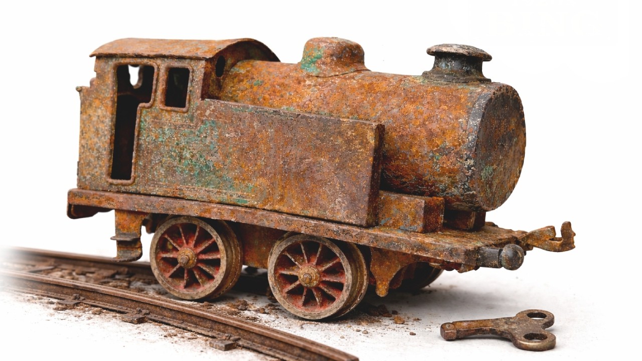 1920's BING 4070 Wind-Up Locomotive 🔥 | Full Restoration