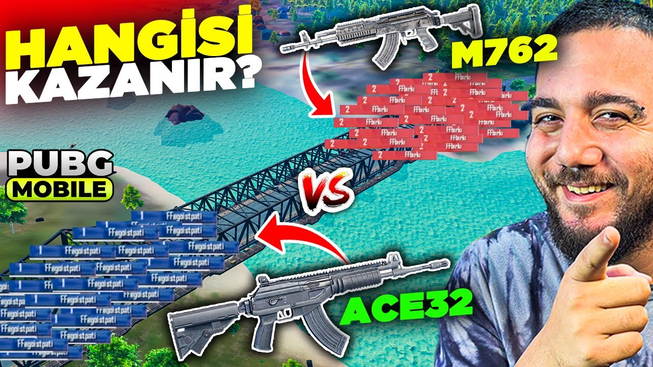 25 M762 vs 25 ACE32! EFSANE K&Ouml;PR&Uuml; SAVAŞI! PUBG Mobile 25 vs 25 ORDU SAVAŞLARI!