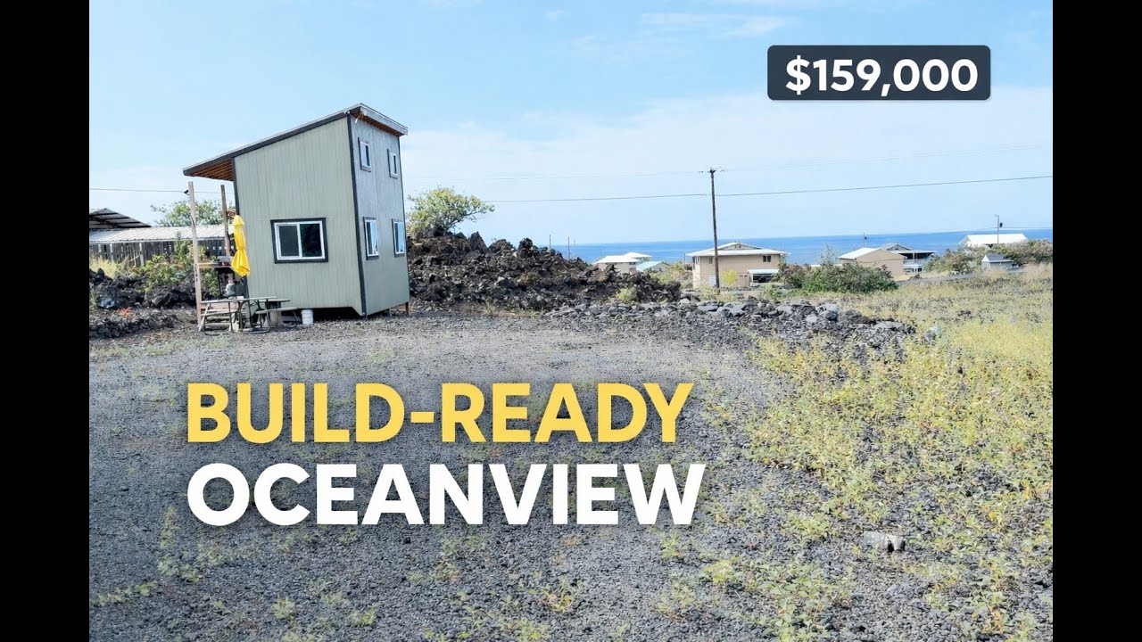 Big Island | Miloliʻi Beach Lots Oceanview Property | Build-Ready Lot + Cabin