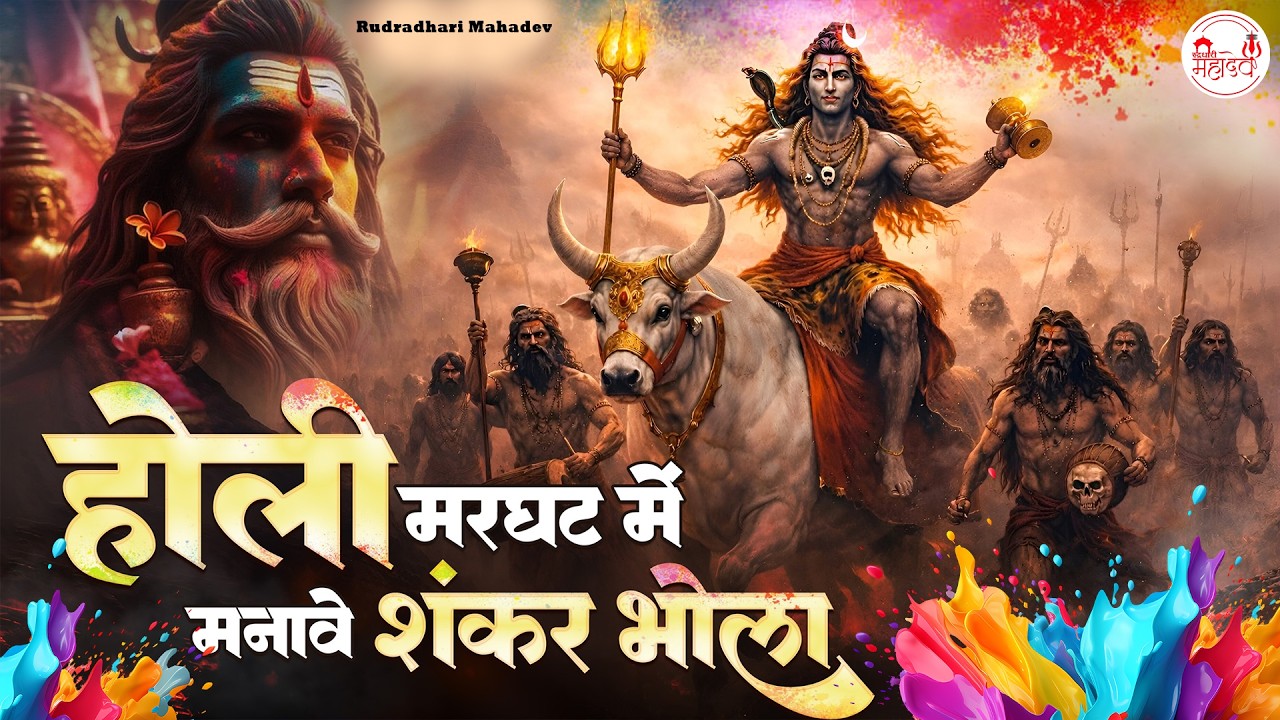 Holi Marghat Mein Manave | Holi Shiv Song | 2026 Holi DJ Song | Aghori Holi Song | Marghat Wali Holi