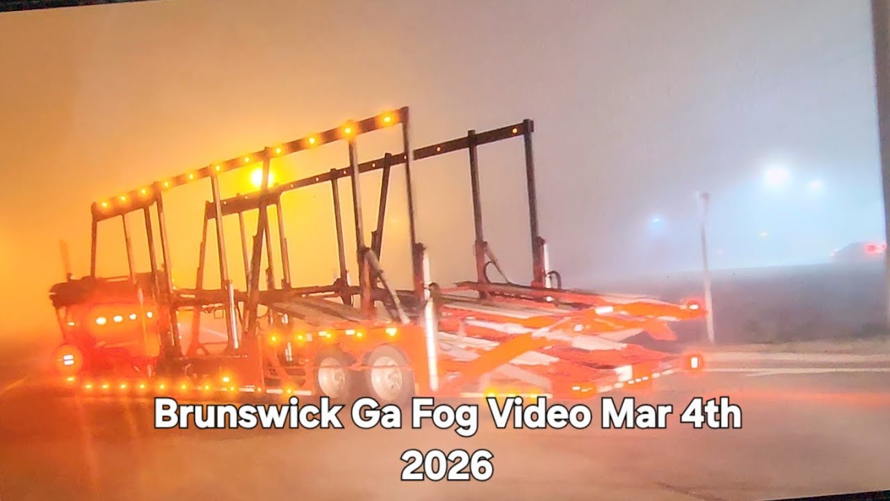 Brunswick Heavy Fog Drive Mar 4th 2026 #drivingtour #brunswick #travel #travelvlog 