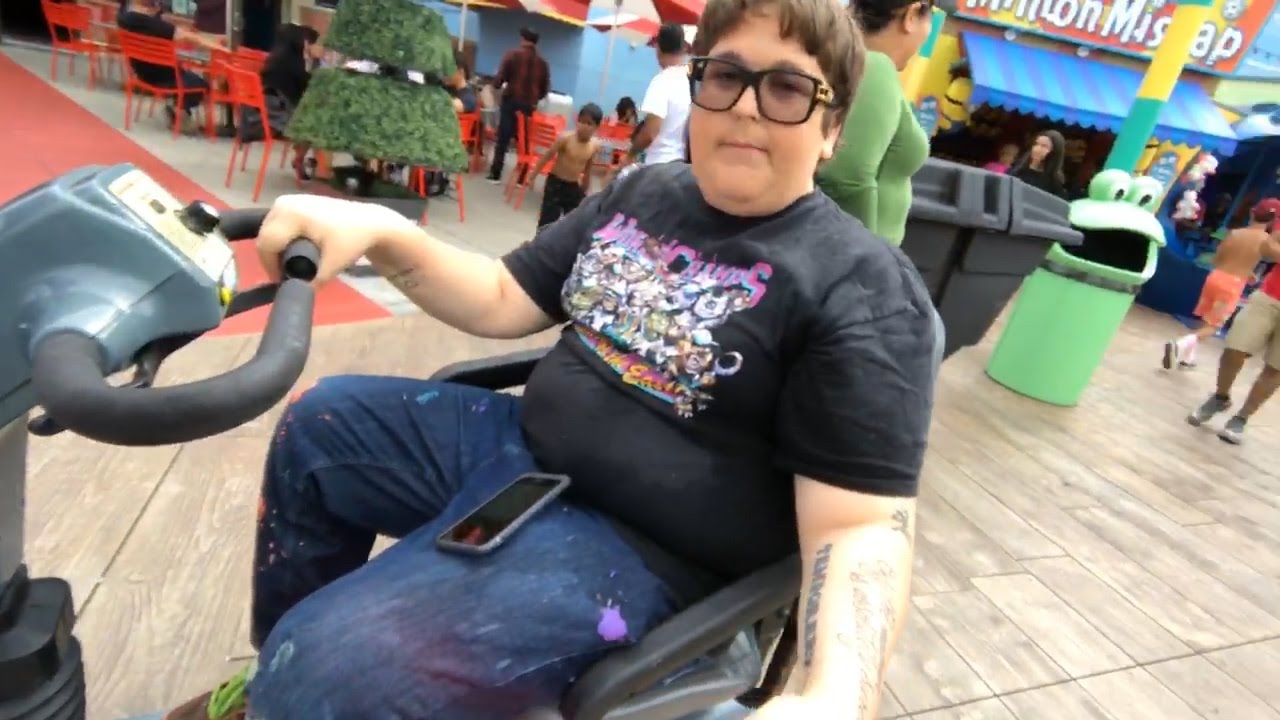Andy Milonakis Trolls People in Wheelchair at Universal Studios