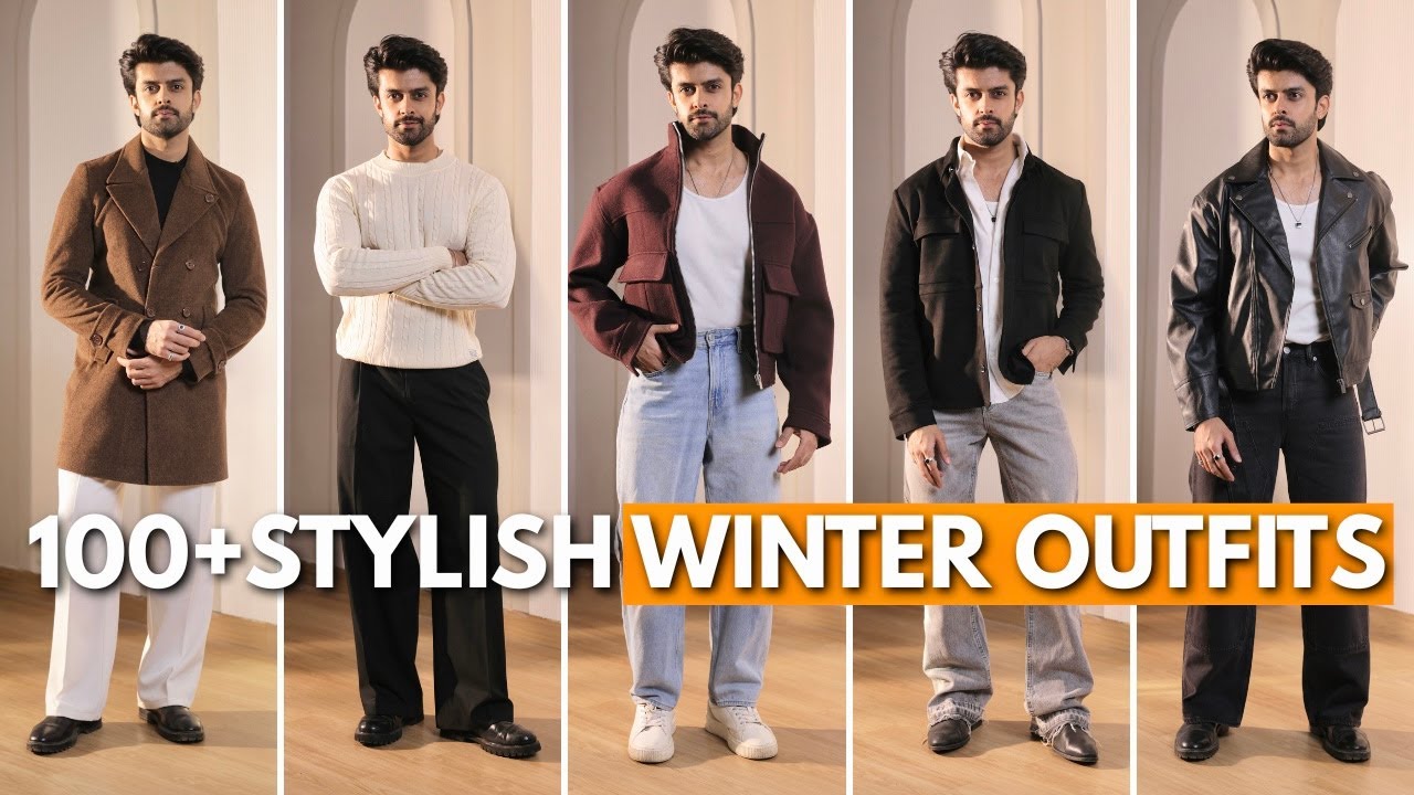 100 STYLISH WINTER OUTFITS FOR MEN | CAPSULE WARDROBE FOR MEN