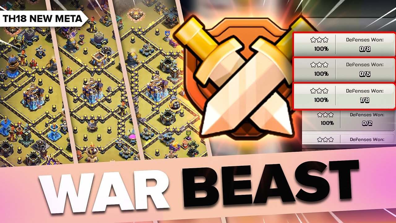 TOP 5 TH18 BASE Layouts 😍 NEW META War Base Designs | Clash of Clans