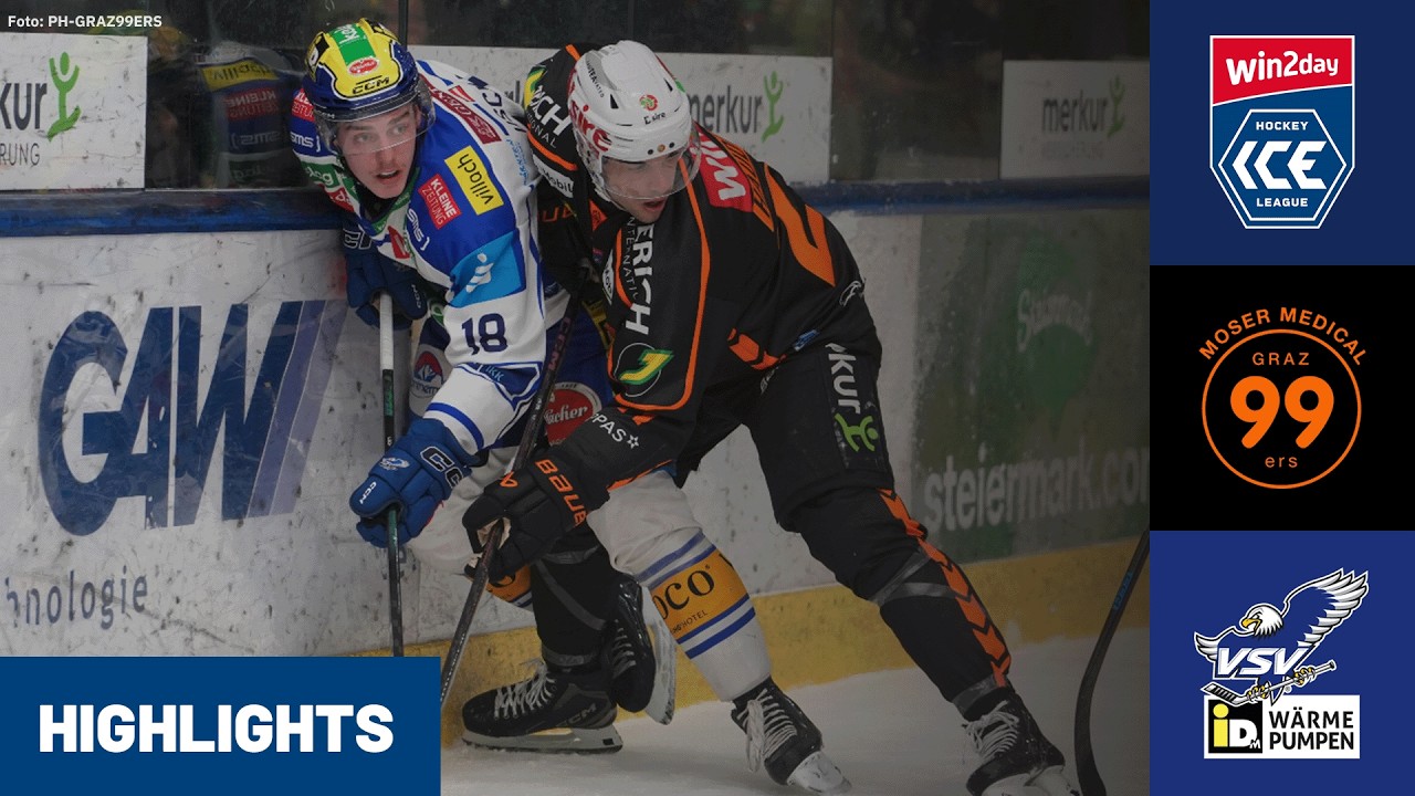 ICE: Moser Medical Graz99ers vs EC iDM Wärmepumpen VSV 3. Spiel | Highlights