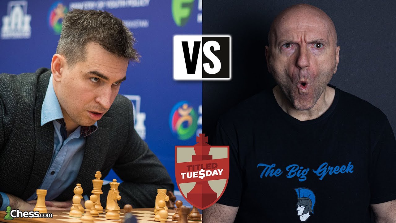 GM Dmitry Andreikin schraubt mich komplett auseinander.