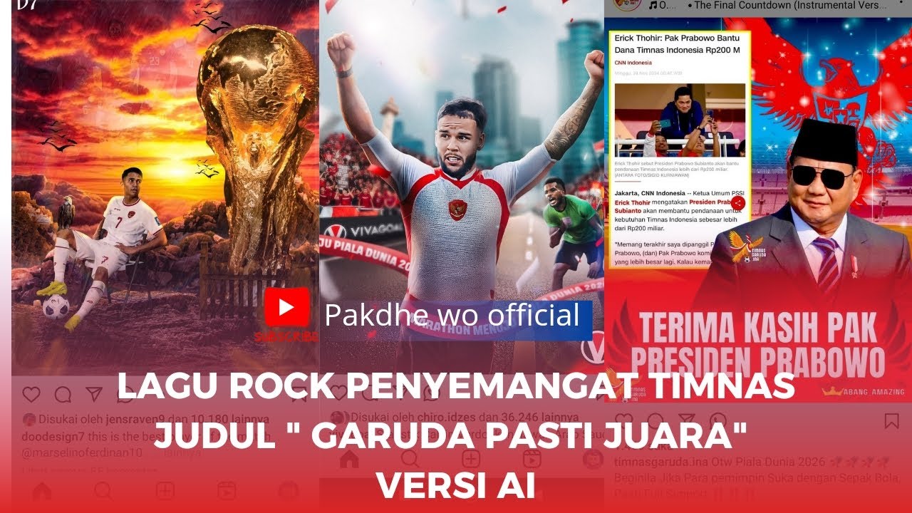 LAGU ROCK PENYEMANGAT TIMNAS INDONESIA 