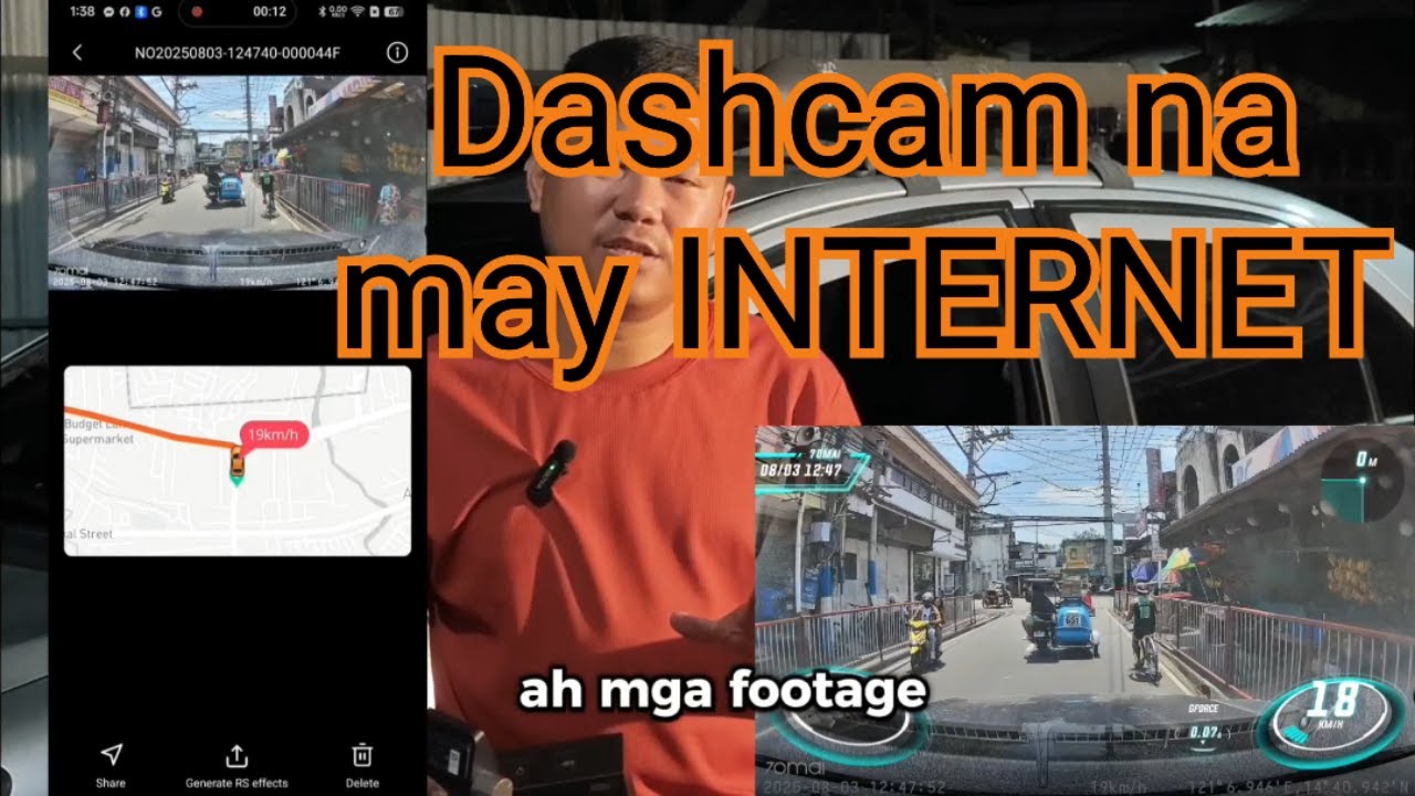 DASHCAM NA MAY GPS TRACKER AT LIVE STREAMING | 70mai A510 dashcam with 4G LTE internet