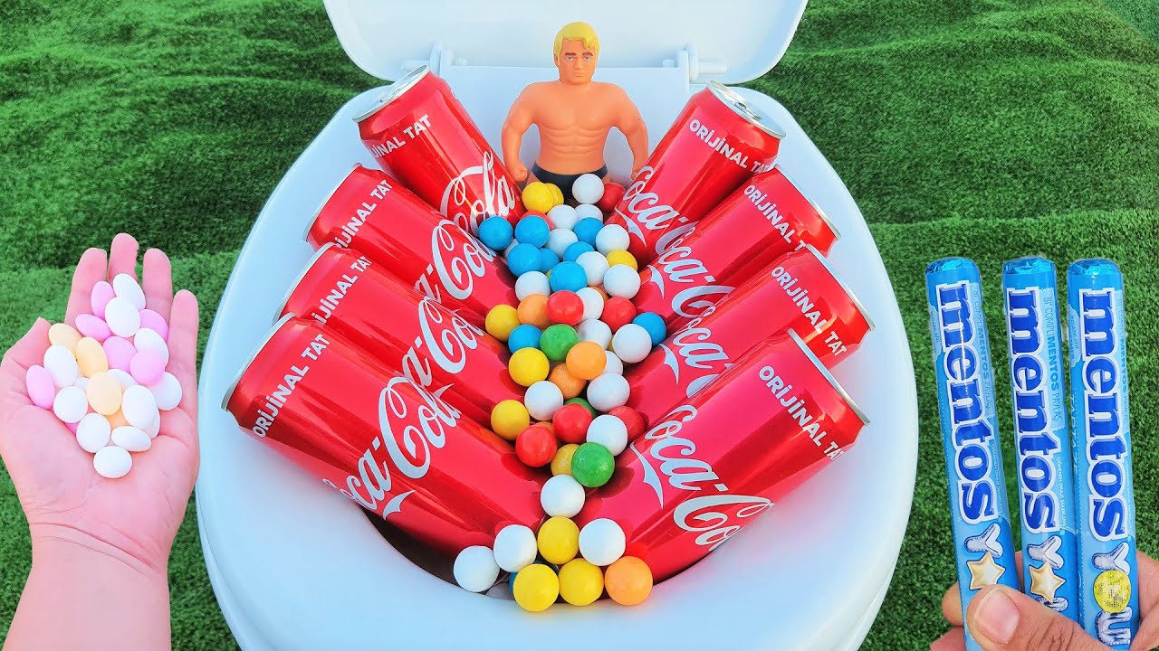 Experiment Closet, Chewing Gum, Instant Coffee, Pepsi, Coca Cola, Fanta, Mirinda, And Mentos