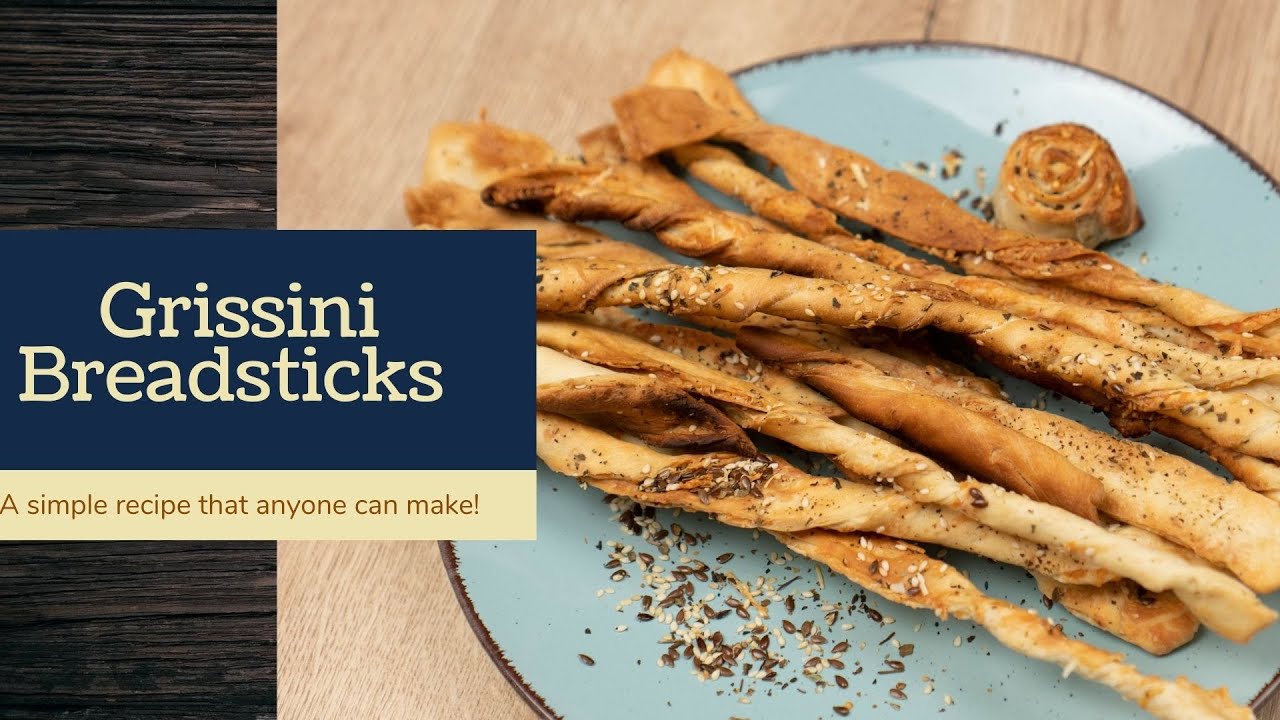 Grissini - Crispy breadsticks with cheese | The perfect party snack