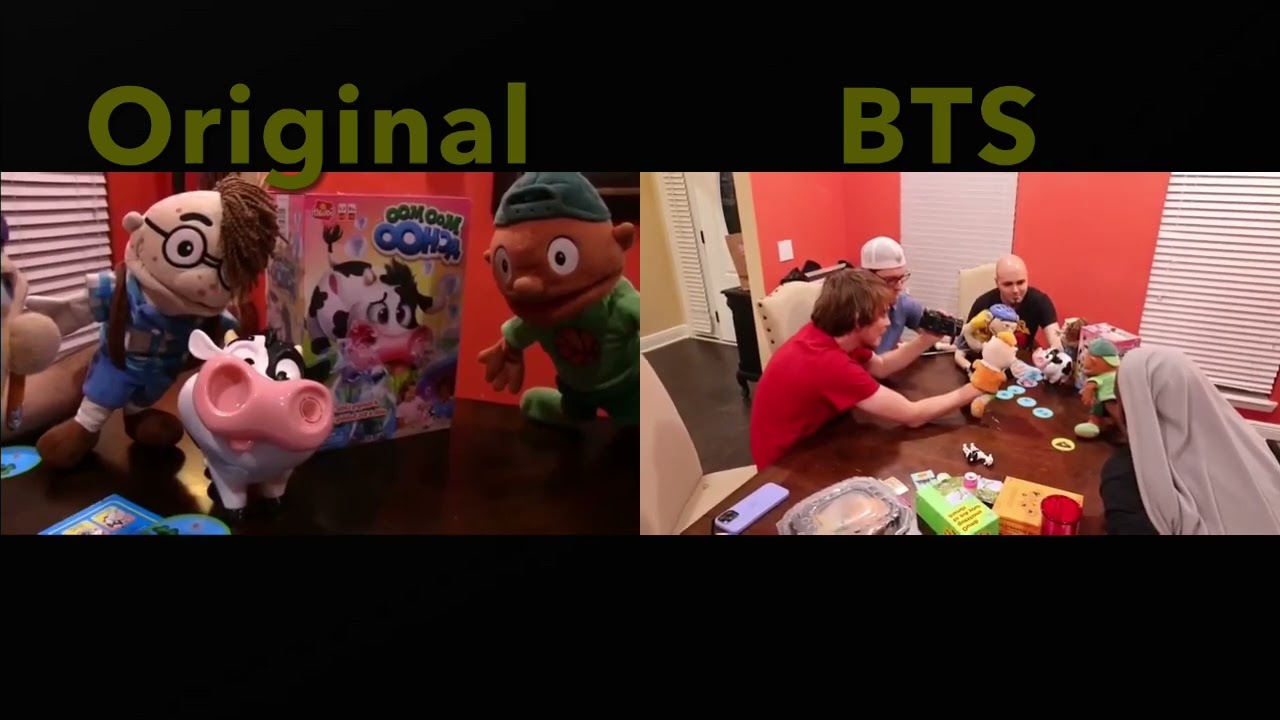 SML Movie: Junior's Game Night 9 Original + BTS Side by Side!