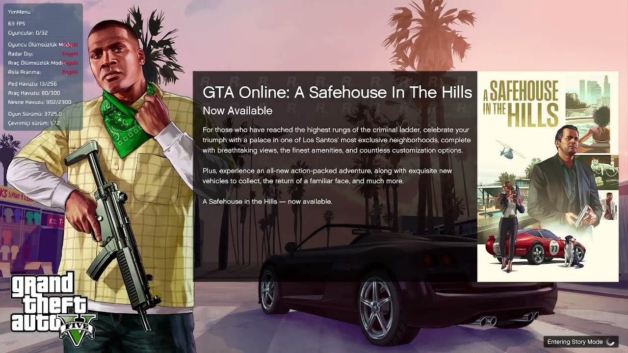GTA V LEGACY İÇİN ONLİNE 1.72 HİLESİ