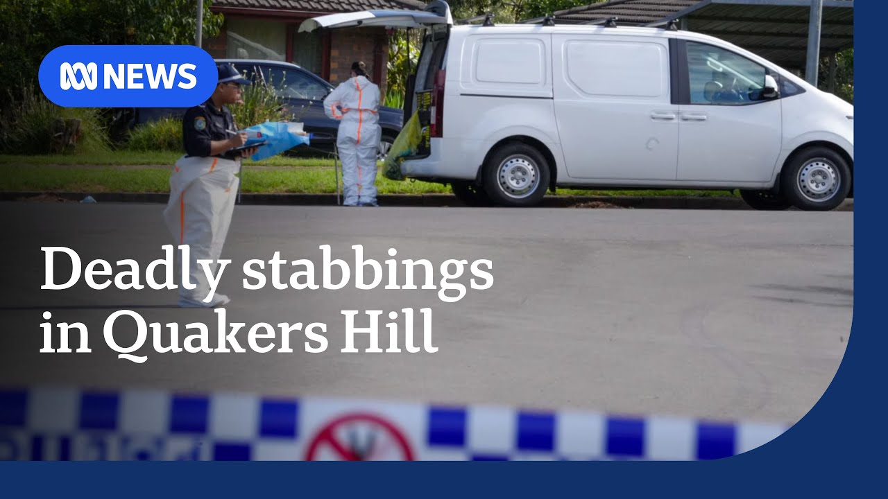 Man and woman stabbed to death in Sydney&rsquo;s Quakers Hill | ABC NEWS