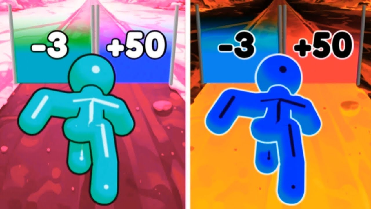 Tall Man Run 🕺vs Reverse gameplay  Colour Run walkthrough , iOS Android New Update  ( part : 1598 )