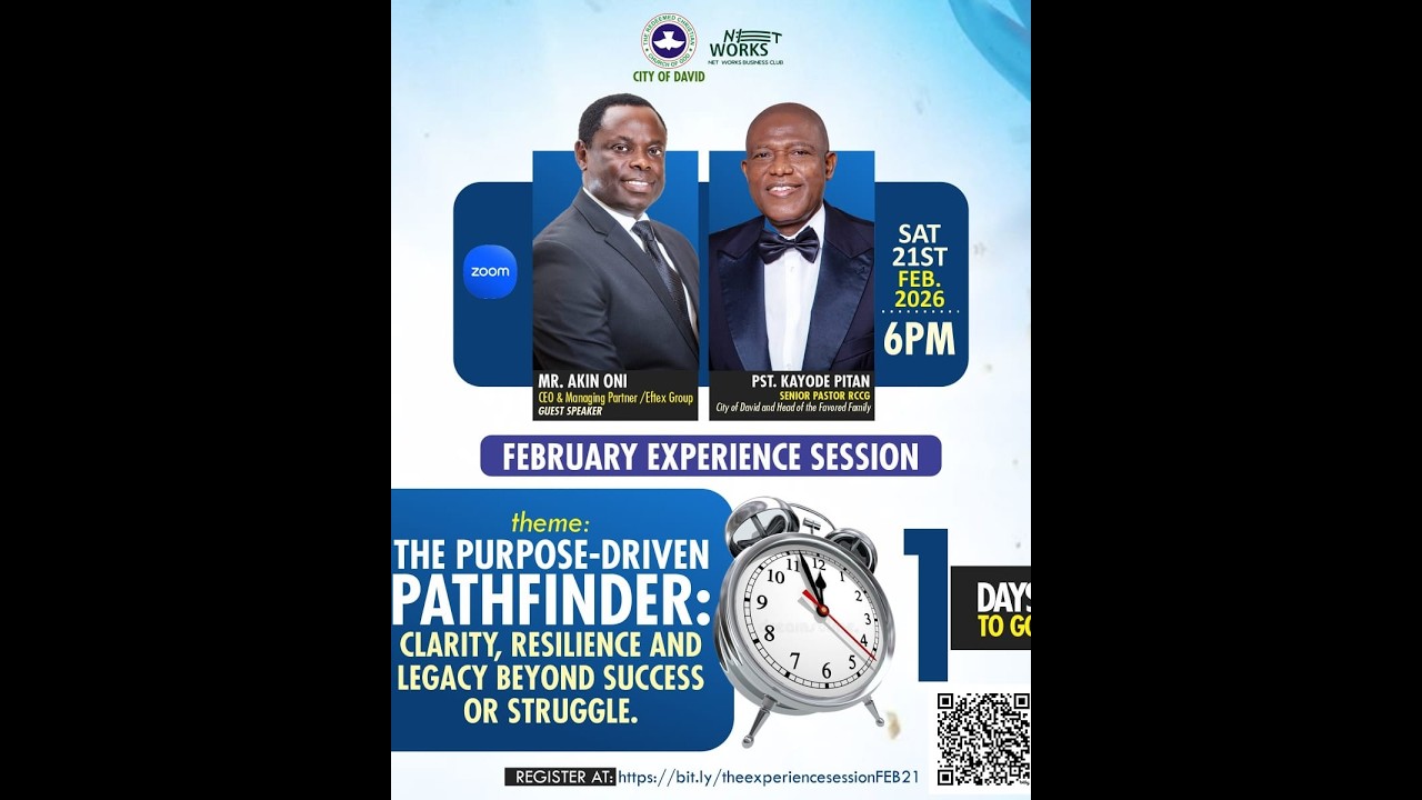 The Purpose - Driven Pathfinder | February 2026 Experience Session with Mr Akin Oni
