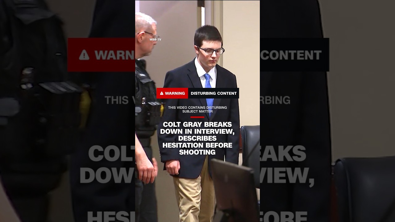 Colt Gray breaks down in interview, describes hesitation before shooting