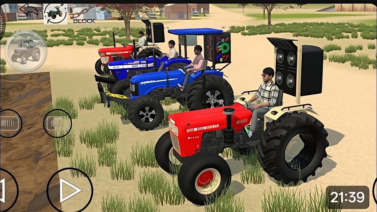 🚜 Tractor Simulator Game | ट्रैक्टर से कीचड़ में फंसी ट्रॉली को निकाला | Tractor Trolley  Rescue 3D