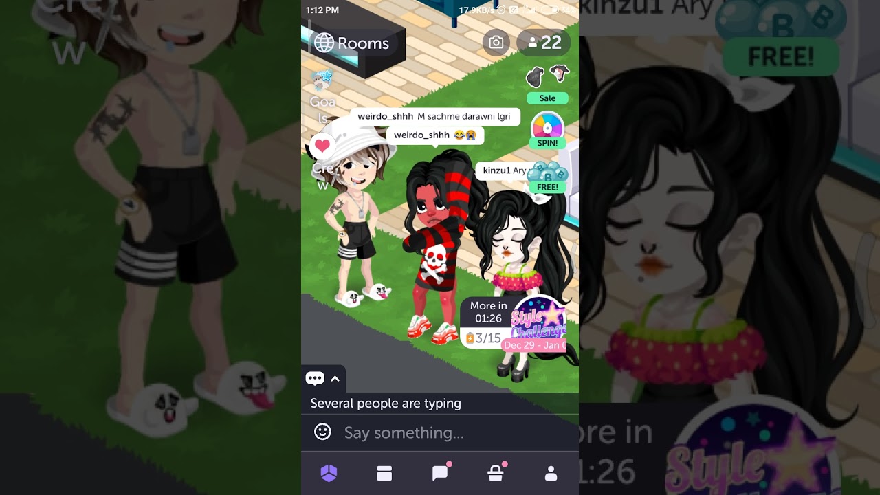Wednesday emote in highrise #emote #bloodymarry#wednesday #highrise