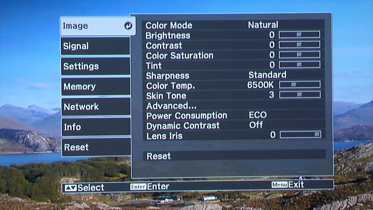 Epson EH-LS10000 ISF/THX Picture Settings